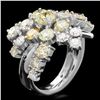 Image 2 : 14K WHITE GOLD 5.00CT DIAMOND RING