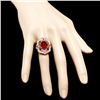 Image 4 : 14K YELLOW GOLD 7.8CT RUBY 0.50CT DIAMOND RING