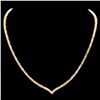 Image 1 : 18K YELLOW GOLD 8.50CT DIAMOND NECKLACE