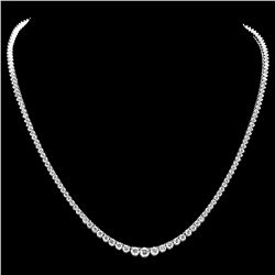 18K WHITE GOLD 9.00CT DIAMOND NECKLACE