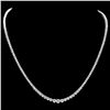 Image 1 : 18K WHITE GOLD 9.00CT DIAMOND NECKLACE