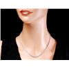 Image 3 : 18K WHITE GOLD 9.00CT DIAMOND NECKLACE