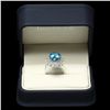 Image 3 : 14K WHITE GOLD 8.40CT TOPAZ 0.70CT DIAMOND RING