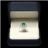 Image 3 : 14K WHITE GOLD 2.30CT EMERALD 1.70CT DIAMOND RING