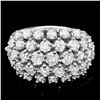 Image 1 : 14K WHITE GOLD 3.50CT DIAMOND RING