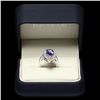 Image 3 : 14K WHITE GOLD 2.80CT TANZANITE 1.10CT DIAMOND RING