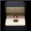 Image 5 : 14K WHITE GOLD 15.50CT RUBY 2.10CT DIAMOND RING