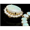 Image 2 : 14K YELLOW GOLD 32CT OPAL 1.60CT DIAMOND NECKLACE