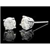 Image 2 : 14K WHITE GOLD 1.70CT DIAMOND EARRINGS