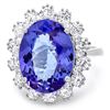 Image 3 : 14K WHITE GOLD 8.00CT TANZANITE 1.90CT DIAMOND RING