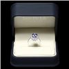 Image 3 : 14K WHITE GOLD 3CT TANZANITE 1.00CT DIAMOND RING