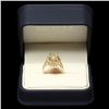 Image 3 : 14K YELLOW GOLD 3CT OPAL 1CT DIAMOND RING