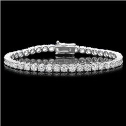 18K WHITE GOLD 11.50CT DIAMOND BRACELET