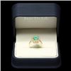 Image 3 : 14K YELLOW GOLD 1.80CT EMERALD 1.00CT DIAMOND RING