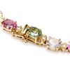 Image 2 : 14K YELLOW GOLD 55CT SAPPHIRE 2.3CT DIAMOND NECKLACE
