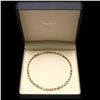 Image 7 : 14K YELLOW GOLD 55CT SAPPHIRE 2.3CT DIAMOND NECKLACE