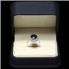 Image 3 : 14K WHITE GOLD 5.00CT SAPPHIRE 1.00CT DIAMOND RING