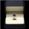 Image 3 : 14K WHITE GOLD 5.00CT SAPPHIRE 1.00CT DIAMOND RING