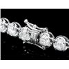 Image 2 : 18K WHITE GOLD 9.50CT DIAMOND TENNIS BRACELET