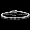 Image 1 : 18K WHITE GOLD 4.45CT DIAMOND BRACELET