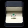 Image 3 : 14K WHITE GOLD 1.50CT EMERALD 1.75CT DIAMOND RING