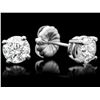 Image 2 : 14K WHITE GOLD 1.50CT DIAMOND EARRINGS