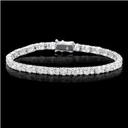 18K WHITE GOLD 8.60CT DIAMOND BRACELET