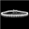 Image 1 : 18K WHITE GOLD 10.00CT DIAMOND BRACELET