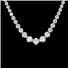 Image 1 : 18K WHITE GOLD 11.60CT DIAMOND NECKLACE