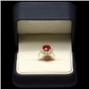 Image 4 : 14K YELLOW GOLD 5.00CT RUBY 1.35CT DIAMOND RING
