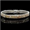 Image 1 : 18K WHITE GOLD 8.50CT DIAMOND BRACELET