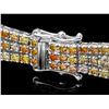 Image 2 : 18K WHITE GOLD 8.50CT DIAMOND BRACELET