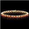 Image 1 : 14K YELLOW GOLD 19.5CT SAPPHIRE 1.20CT DIAMOND BRACELET