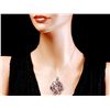 Image 3 : 14K WHITE GOLD 18CT MORGANITE 1.60CT DIAMOND PENDANT