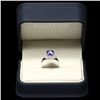 Image 3 : 14K WHITE GOLD 2.50CT TANZANITE 1CT DIAMOND RING