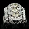 Image 3 : 14K WHITE GOLD 2.7CT DIAMOND RING