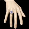 Image 3 : 14K WHITE GOLD 5.00CT TANZANITE 1.20CT DIAMOND RING