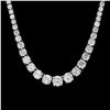 Image 1 : 18K WHITE GOLD 11.50CT DIAMOND NECKLACE