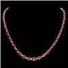 Image 1 : 14K Y GOLD 25CT TOURMALINE 1.40CT DIAMOND NECKLACE