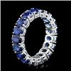 Image 2 : 14K WHITE GOLD 10.00CT SAPPHIRE RING