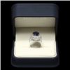 Image 3 : 14K WHITE GOLD 5.20CT SAPPHIRE 0.85CT DIAMOND RING