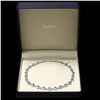 Image 6 : 14K W GOLD 49CT AQUAMARINE 2.40CT DIAMOND NECKLACE