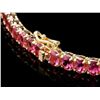 Image 3 : 14K YELLOW GOLD 40CT TOURMALINE 1CT DIAMOND NECKLACE