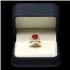 Image 3 : 14K YELLOW GOLD 7.24CT RUBY 1.56CT DIAMOND RING