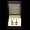 Image 3 : 14K YELLOW GOLD 8.00CT RUBY 1.60CT DIAMOND EARRINGS