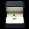 Image 3 : 14K WHITE GOLD 2.70CT EMERALD 1.50CT DIAMOND RING