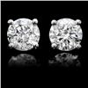 Image 1 : 14K WHITE GOLD 1.60CT DIAMOND EARRINGS