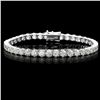 Image 1 : 18K WHITE GOLD 13.00CT DIAMOND TENNIS BRACELET