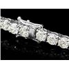 Image 2 : 18K WHITE GOLD 13.00CT DIAMOND TENNIS BRACELET