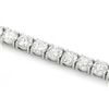 Image 3 : 18K WHITE GOLD 13.00CT DIAMOND TENNIS BRACELET